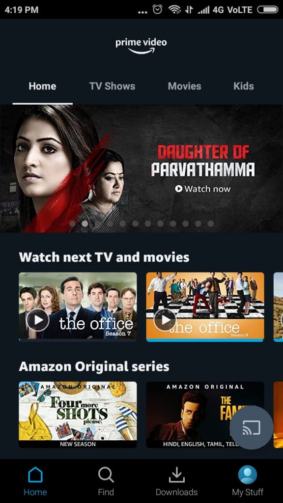 install amazon prime videos in android smart TV